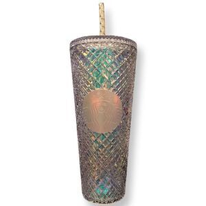 NEW Starbucks 2022 Collection Icy White Unicorn Iridescent Bling Tumbler